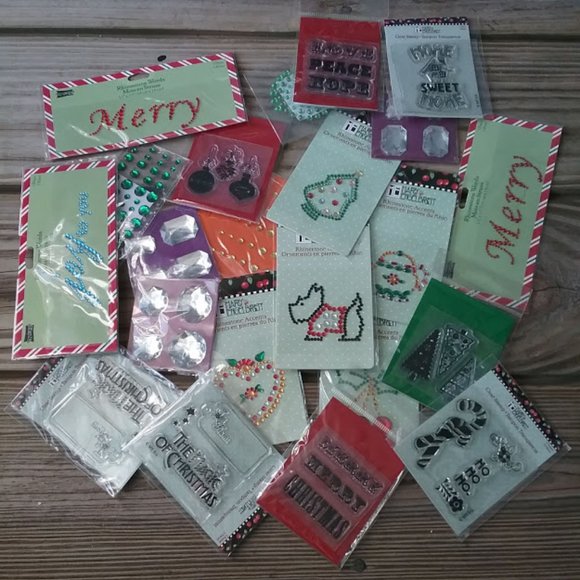 20+ NEW Scrapbook Craft stickers stamps - Picture 1 of 4